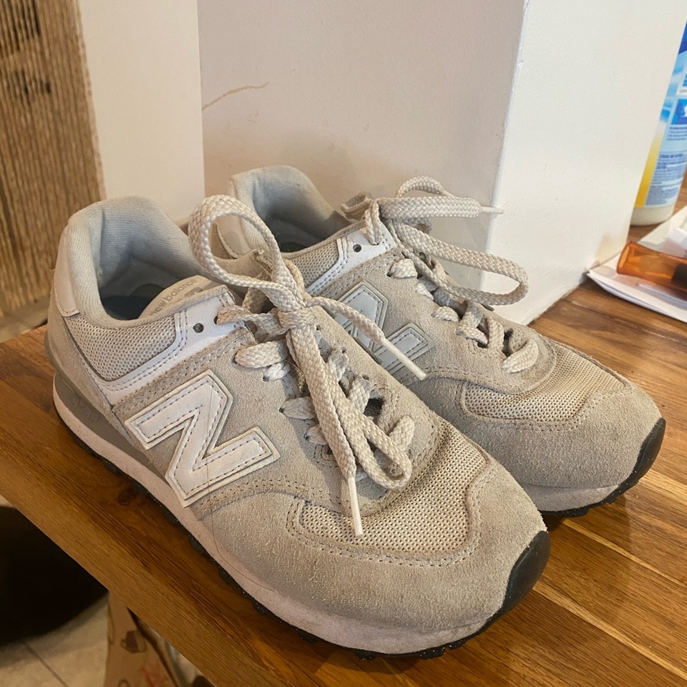 New Balance Light Gray Athletic Shoes
